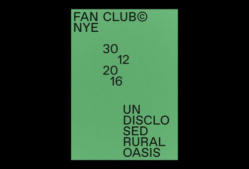 Fan Club Rave Groove Curator music and design collective minimal posters