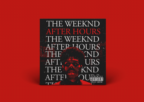 Minimal Distressed Grunge Album Cover Redesigns – The Weeknd After Hours