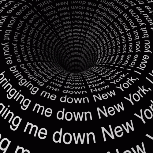 Black and White Music and Motion Typographic Animations – New York funnel