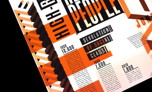 People Concrete Jungle Modern Brutalist Typographic Editorial Spread