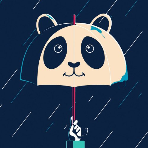 Illustrations by Colin Hesterly – Panda Umbrella Rain