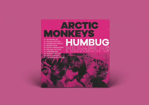 Minimal Distressed Brutalist Grunge Album Cover Redesigns – Arctic Monkeys