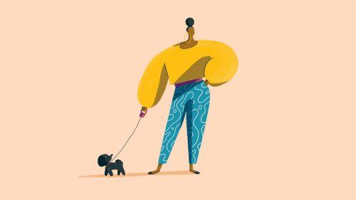 Year Of The Dog Walker Illustrations