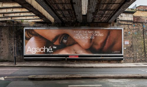 Agache skincare product packaging branding advertising and design