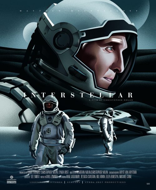 Interstellar Illustrated Movie Poster Key Art