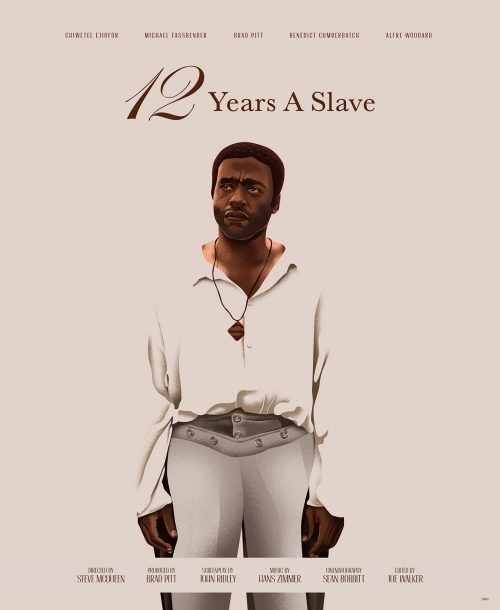12 Years a Slave Illustrated Movie Poster Key Art