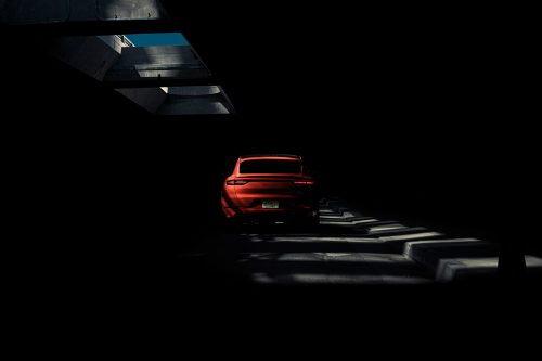 Porsche Cayenne Turbo Coupe Shadows Automobile Car Photography