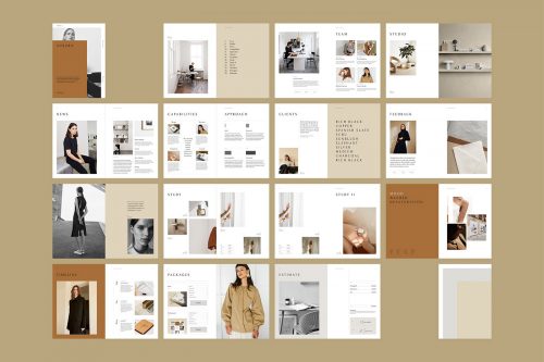 Auburn Proposal Editorial Magazine Elegant Fashion Layout Design
