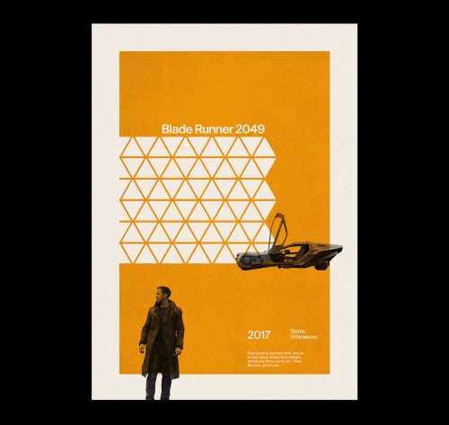 Bauhaus inspired Typographical movie poster designs – Blade Runner 2049
