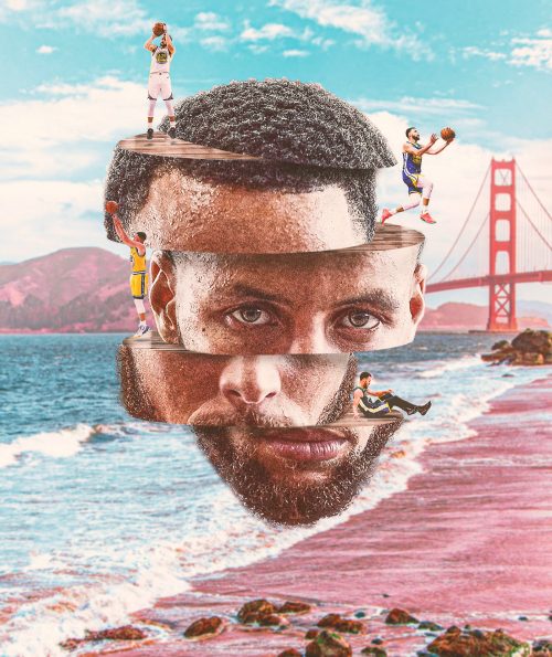 Brandon Long – NBA Illustrated Sports Posters – Stephen Curry