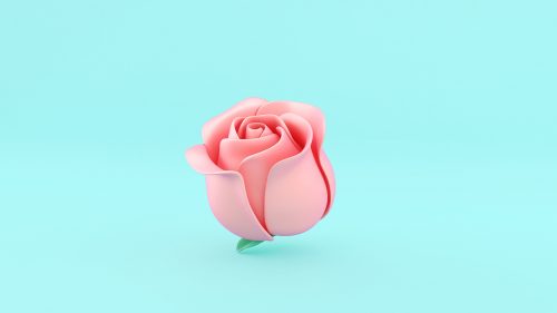 3D Emoji Reactions Rose