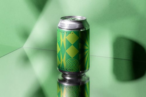Brew Your Mind Seasonal Beer Can Product Packaging Minimal Modern Design