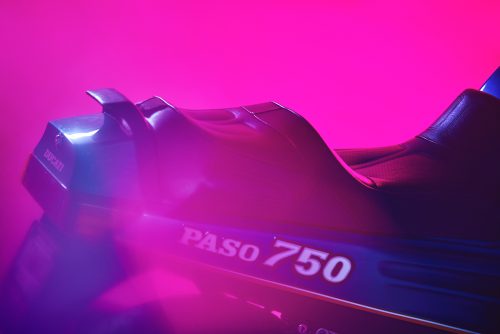 Reset – Ducati Paso 750 Automobile Motorcycle Photography Neon Retro Vaporwave