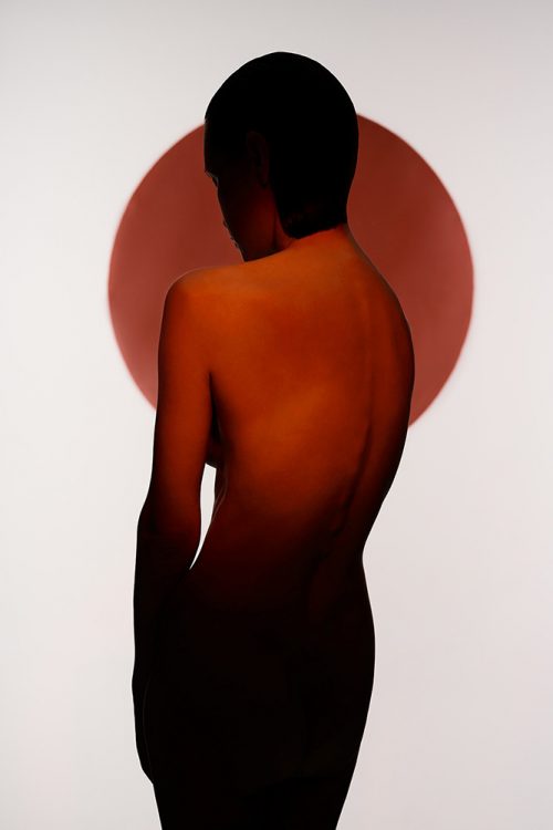 Anima Red Sun Naked Shadow Seductive Photography