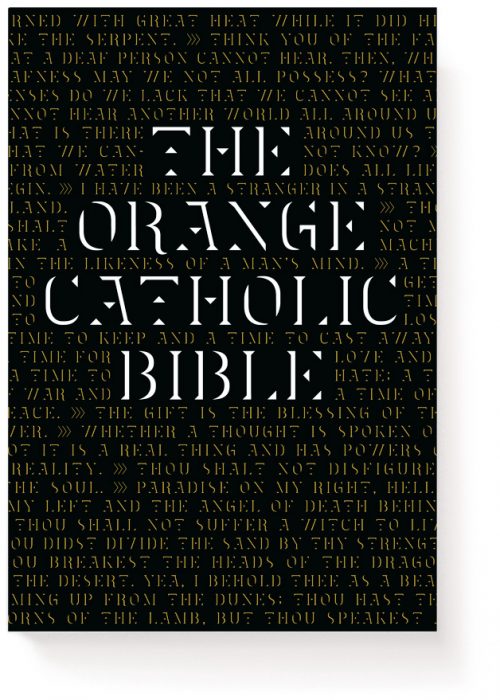 Novel Book Art Jacket Cover Design Story Editorial Magazine The Orange Catholic Bible