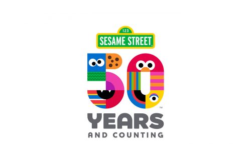 Sesame Street 50th Anniversary Blocks Illustration Branding