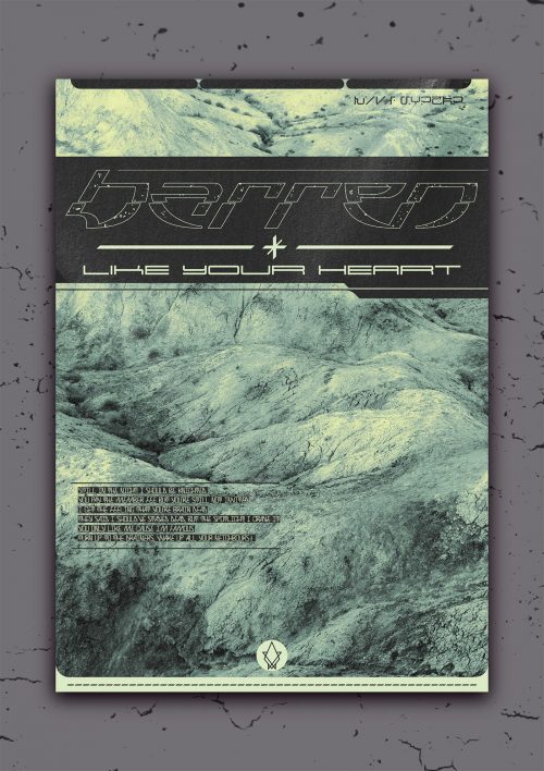 Abstract Cyberpunk Gothic Inspired Space Alien Magazine Poster Collection – Barren like yo ...