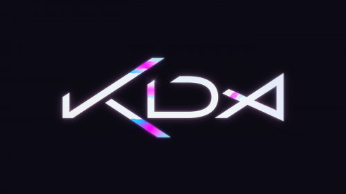 KDA – The Baddest – Distorted Sans Serif Text Type