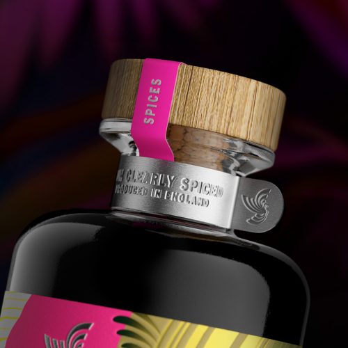 SAIREN Clear Spiced Rum Alcohol Branding and Packaging Design
