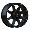 Black Mamba M-1 20x9 Matt Black with Machined Rivets and Milling