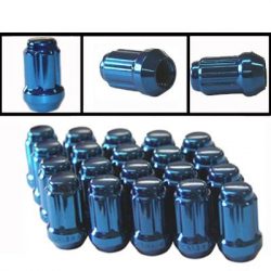 Anodized Close End Key Nut (Blue)