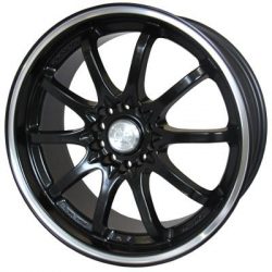 G2 G2-185 17x7.5 Gloss Black with Machine Pinstripe