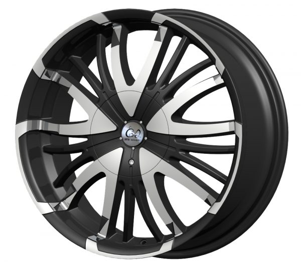 G2 G2-28 20x8.5 Gloss Black with Machine Face