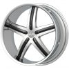 G2 G2-320 22x9.5 Chrome with Paintable Inserts