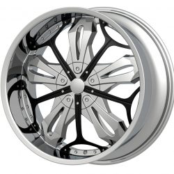 G2 G2-347 22x9.5 Chrome with Paintable Inserts