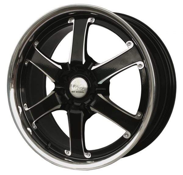 G2 G2-38 18x7.5 Gloss Black with Machine Face