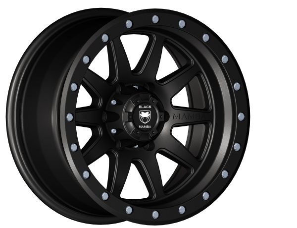 Black Mamba M-12 20x9 Matt Black