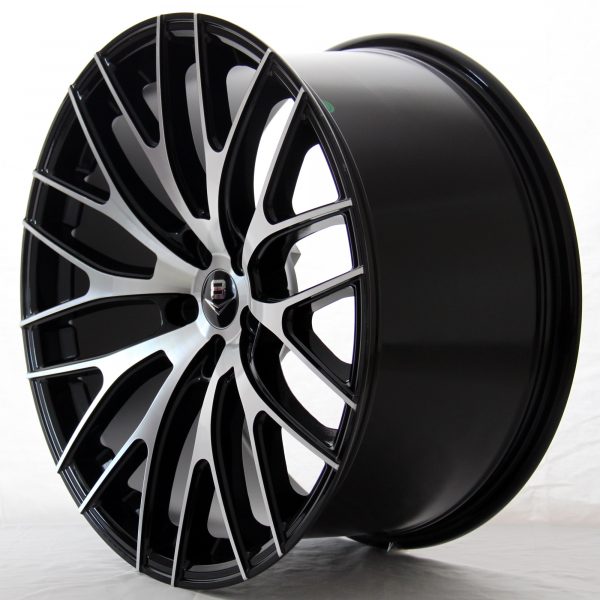 V8 V-22 20x8.5 Gloss Black with Machine Face