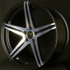 V8 V-24 18x8 Gloss Black with Machine Face