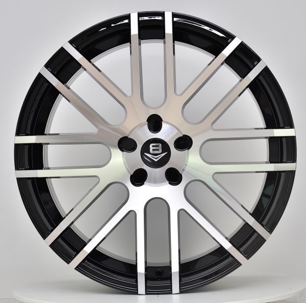 V8 V-70 20x10 Gloss Black with Machine Face