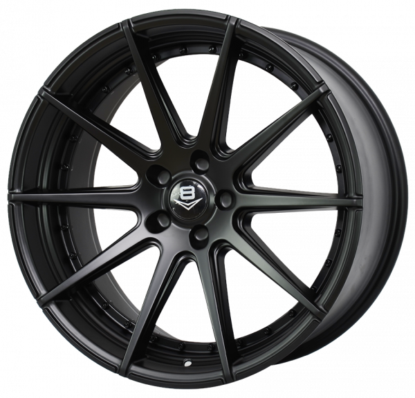 V8 V-15 20x10 Matt Black