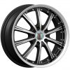 Velocity VW-003 17x7 Gloss Black with Machine Face