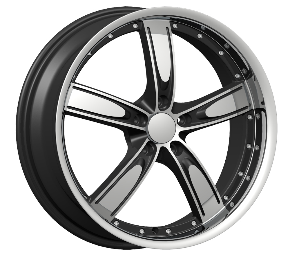 Velocity VW-850A 20x7.5 Gloss Black with Machine Face - Carlink Tyres