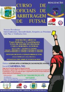 Curso de Arbitragem em Belo Horizonte/2017. 