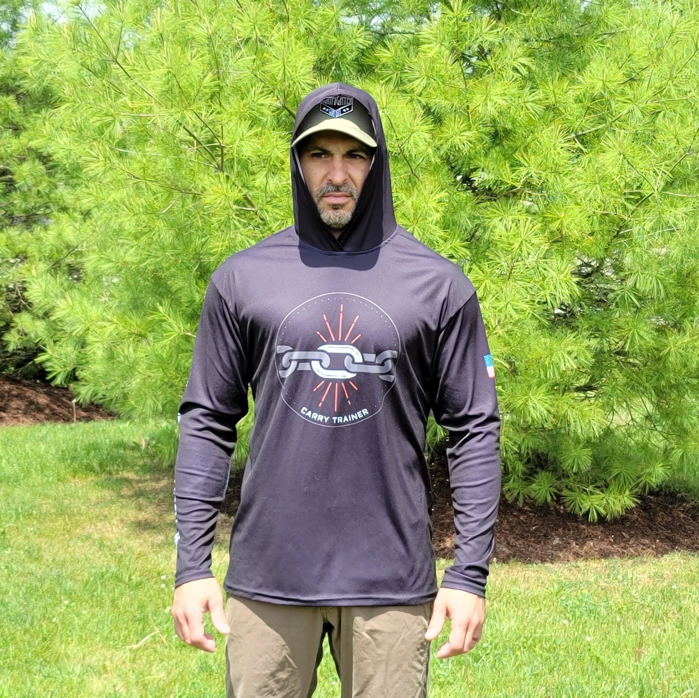 Carry Trainer Strong Link, Long Sleeve Hooded Sun Shirt