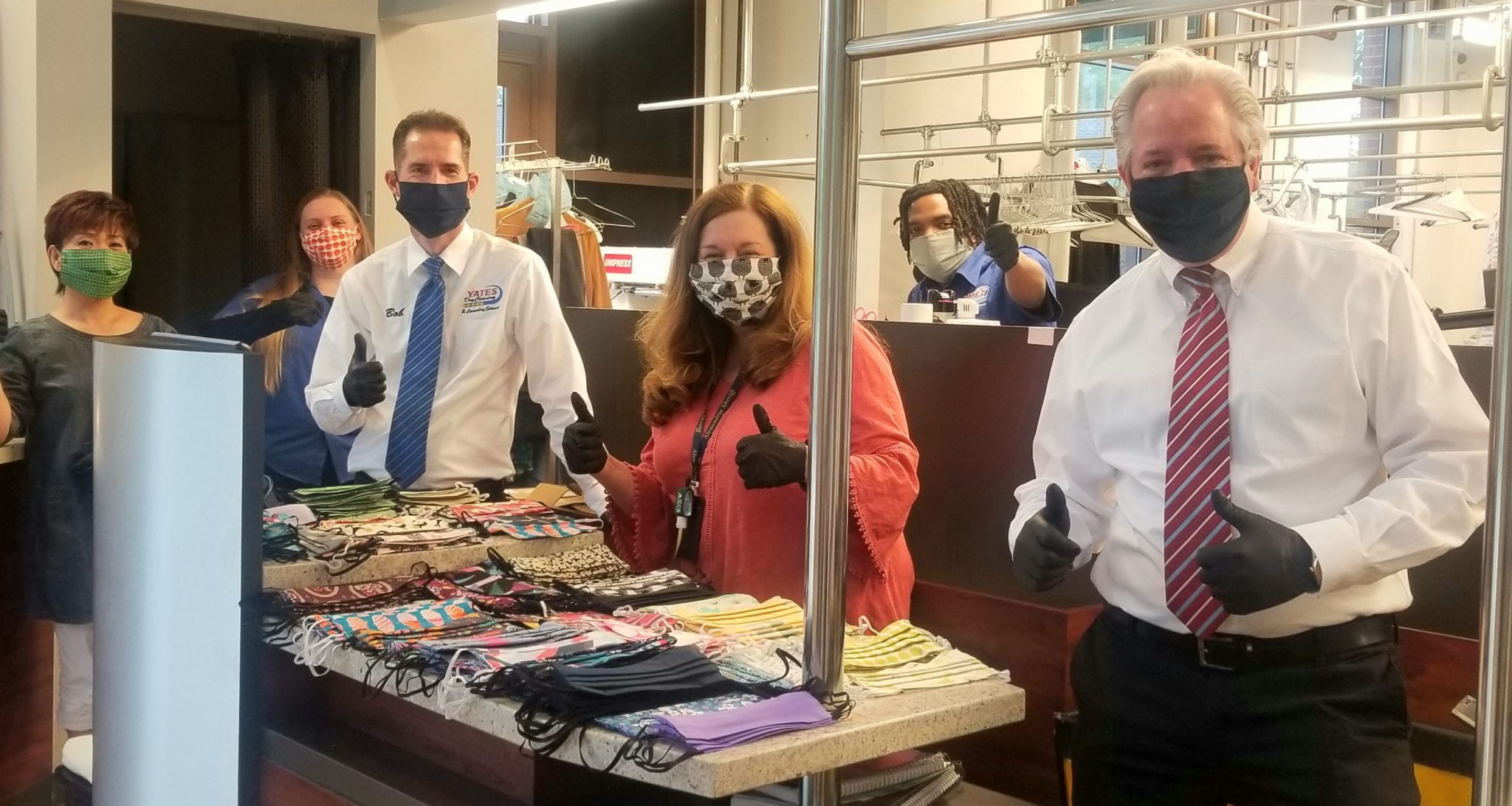 Jason & Loren Yates of Yates Dry Cleaning Donate 12,000 Worth of Face