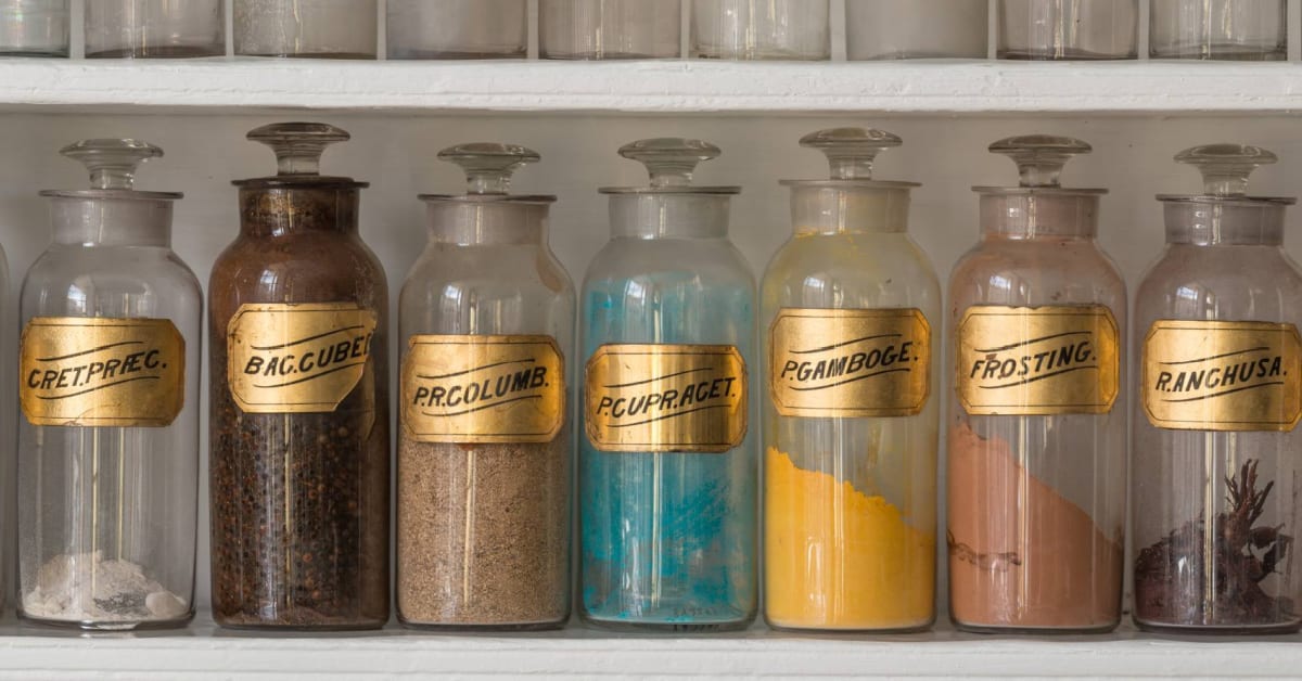 old medicine bottles