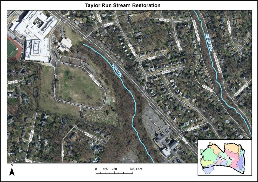 Aerial View of Taylor Run Map (Image: City of Alexandria)