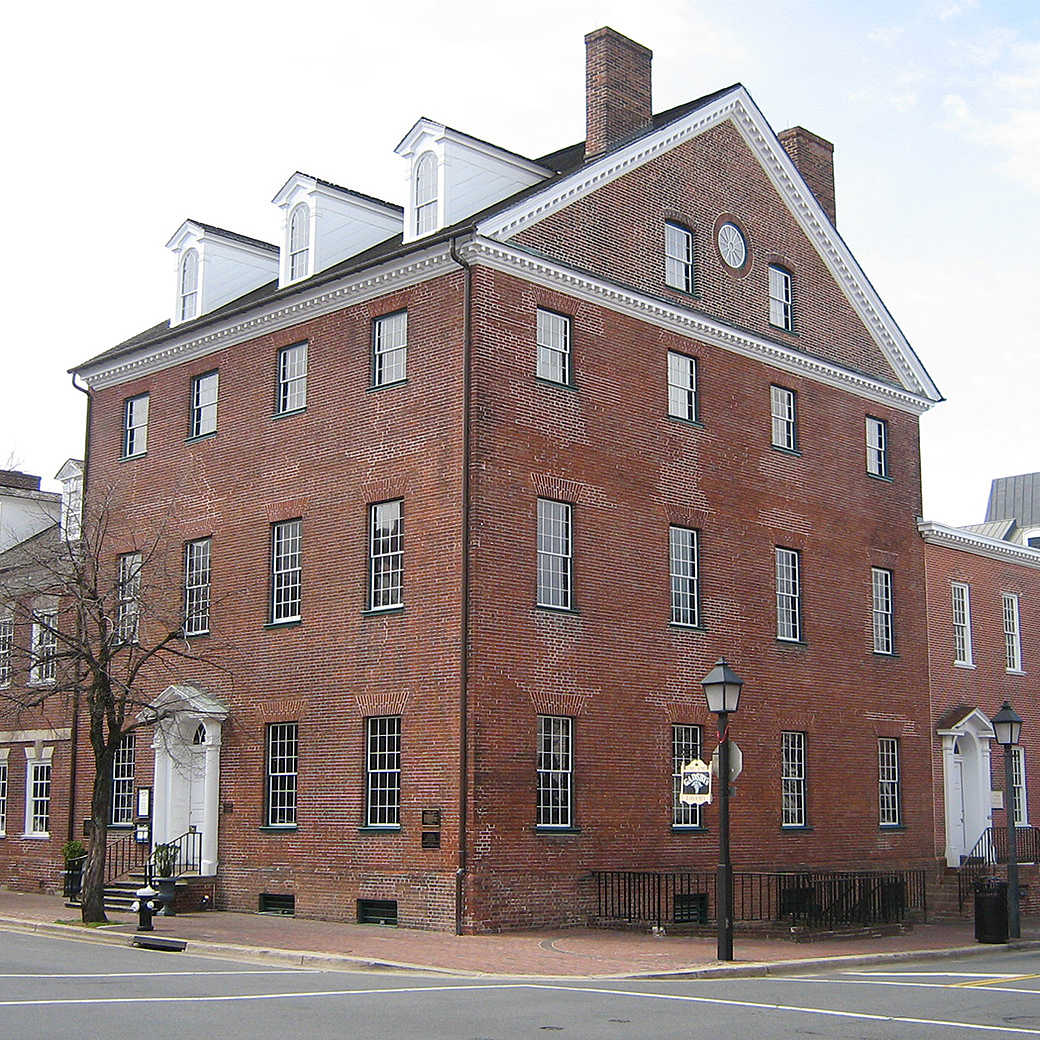 A view of Gadsby's Tavern today.