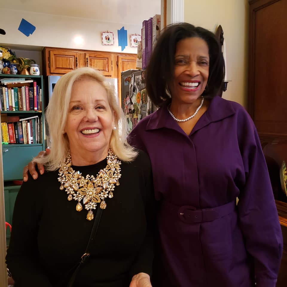 Great friends Jordan Wright and Florence King in January, 2020. (Courtesy photo)