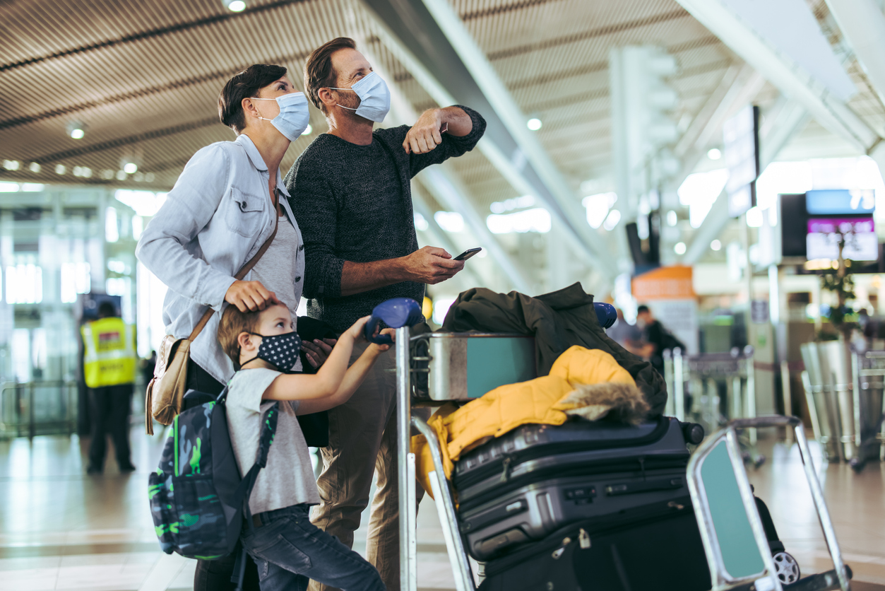 Mask up and socially distance when you are traveling. (Photo licensed to The Zebra Press by istock.com)