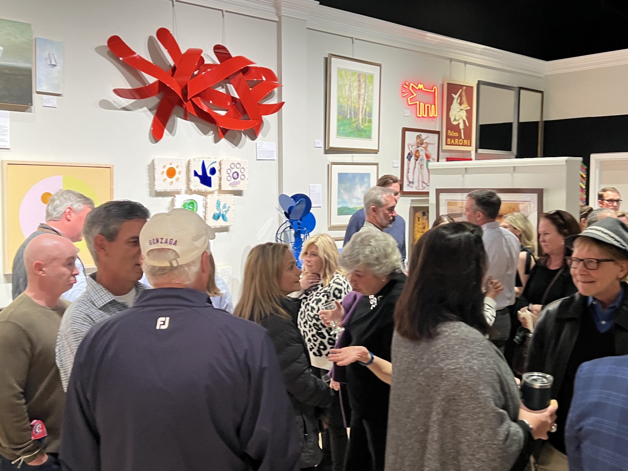 Crowd at the March 10 Grand Opening of Nepenthe Gallery. (Photo: Kelli Goel)