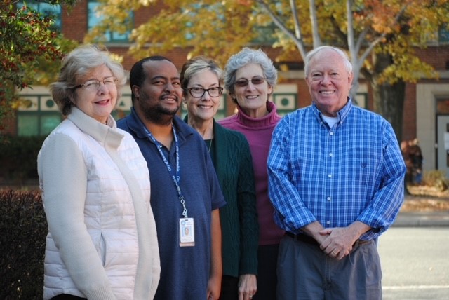 Current and past Board of Friends of the Alexandria Mental Health Center (left to right): Betty Livingston, Afework Eshetu, Rebecca Grueneberger, Susan Draschler, and Dan Sweeney. (Courtesy photo)