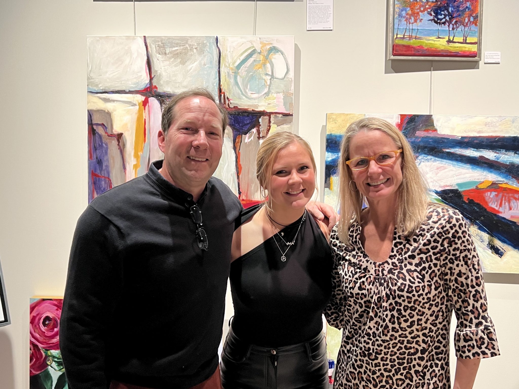 Owners Jim and Carrie Garland with their daughter Ellie at their grand opening of Nepenthe Gallery. (Photo: Kelli Goel)