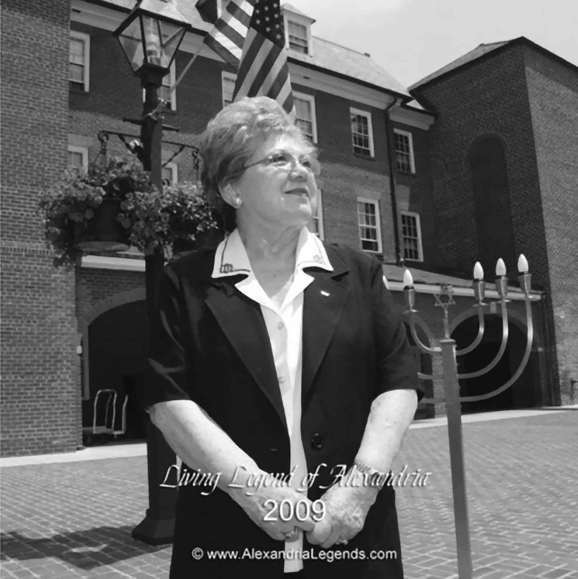 Alexandria Living Legend (’09) Charlene Schiff was an integral part of Alexandria’s annual Holocaust Remembrance Day. The late Alexandria resident and Holocaust survivor donated the large, brass electric candelabra that is part of the city’s commemoration that day. Agudas Achim Rabbi Jack Moline in a column said it was Schiff who inspired Rep, Jim Moran (D-Va.) to establish the United States’ first civic commemoration of the Days of Remembrance of the Sho’ah, or Holocaust. (Photo: Tisara Photography)