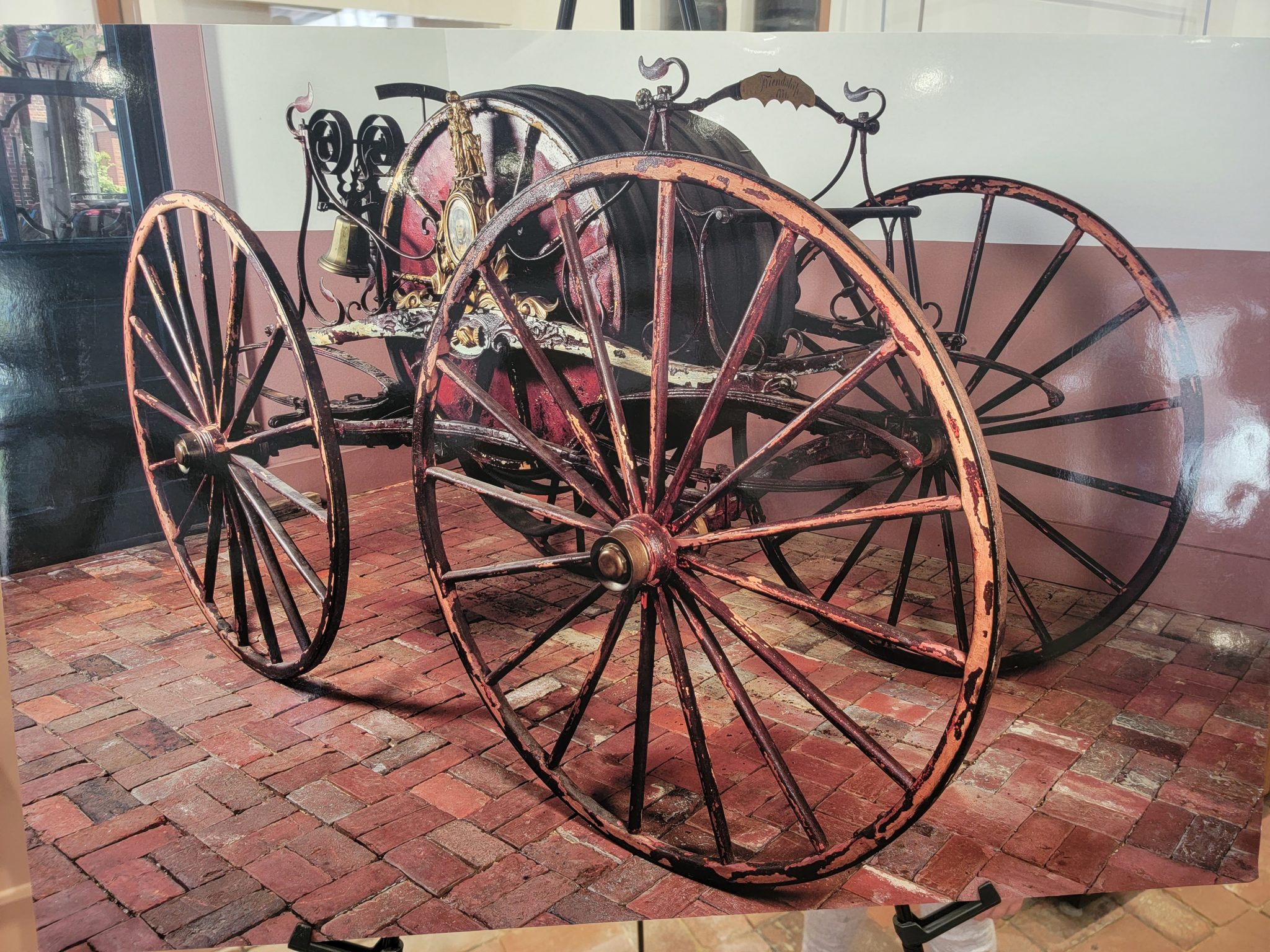 Antique Fire Hose Reel Cart